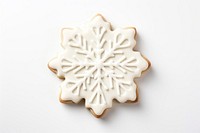 Snowflake cookie dessert icing white. AI generated Image by rawpixel.