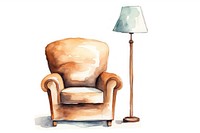 Armchair lamp furniture comfortable. AI generated Image by rawpixel.