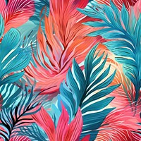 Tropical tropics pattern red. AI generated Image by rawpixel.