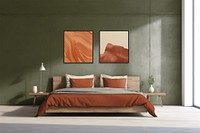Contemporary bed room, interior design photo
