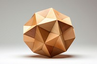 PNG Polyhedra wood origami shape. AI generated Image by rawpixel.