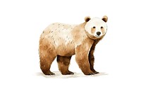 Brown bear wildlife cartoon mammal. AI generated Image by rawpixel.