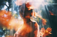 Photography sunlight portrait outdoors. AI generated Image by rawpixel.