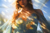 Photography portrait sunlight fashion. AI generated Image by rawpixel.