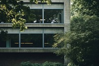 University architecture building outdoors. AI generated Image by rawpixel.