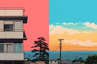 A japanese home city architecture building. AI generated Image by rawpixel.