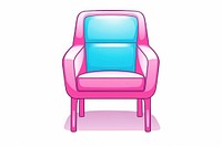 Chair furniture armchair white background. AI generated Image by rawpixel.