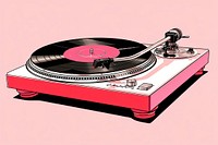 An audio technica turntable noise electronics gramophone. AI generated Image by rawpixel.