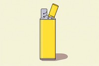 Lighter yellow cigarette . 