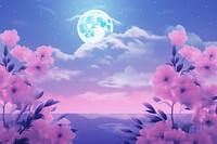 A spring backdrop purple astronomy outdoors. AI generated Image by rawpixel.