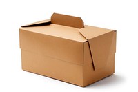 Cardboard food box carton white background delivering. AI generated Image by rawpixel.