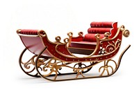 Christmas sleigh vehicle white background transportation. AI generated Image by rawpixel.