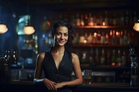Female bartender adult drink refreshment. AI generated Image by rawpixel.