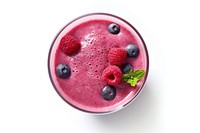 Smoothie raspberry blueberry dessert. AI generated Image by rawpixel.