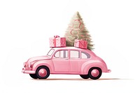 Car christmas vehicle gift. AI generated Image by rawpixel.