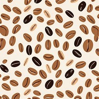 Coffee Beans pattern backgrounds coffee bean. AI generated Image by rawpixel.