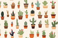 Cacti backgrounds pattern cactus. AI generated Image by rawpixel.