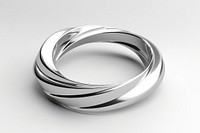 PNG Circle twisted platinum jewelry silver. AI generated Image by rawpixel.