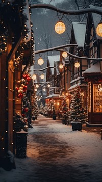 Christmas town christmas winter plant. | Premium Photo - rawpixel