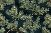 Pine branch wallpaper backgrounds pattern spruce. AI generated Image by rawpixel.
