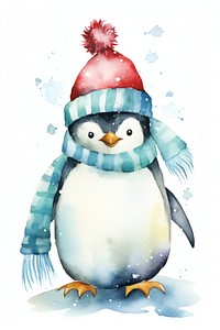 Christmas Penguin penguin snowman animal. AI generated Image by rawpixel.