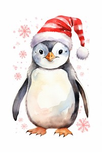 Christmas Penguin penguin christmas animal. AI generated Image by rawpixel.