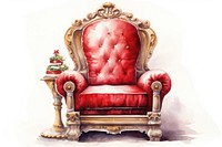 Santa claus chair furniture armchair. AI generated Image by rawpixel.