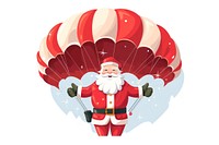 Santa Claus Parachute christmas parachute transportation. AI generated Image by rawpixel.
