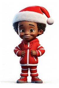 Character happy funny african american child boys christmas cartoon red. AI generated Image by rawpixel.