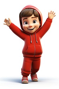 Character happy funny child boys cartoon red toy. AI generated Image by rawpixel.
