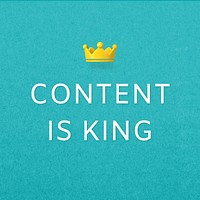 Content is king  Instagram post template