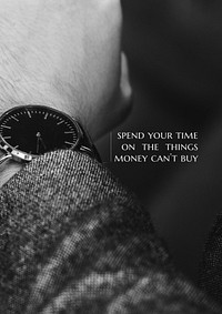 Time quote poster template