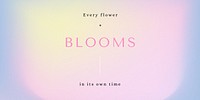 Flower quote Twitter ad template