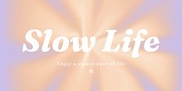 Slow life Twitter post template