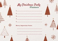 Christmas party planner template