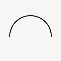 Simple arch shape illustration vector