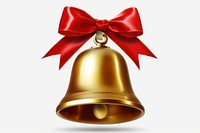 1 christmas bell white background celebration decoration. AI generated Image by rawpixel.