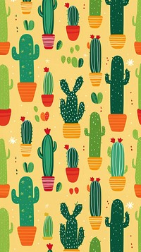 Cactus pattern backgrounds plant. AI generated Image by rawpixel.