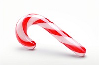 Candy cane plastic toy transparency confectionery white background appliance. AI generated Image by rawpixel.