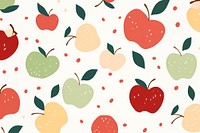 Apple pattern backgrounds fruit. AI generated Image by rawpixel.