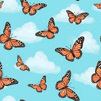 Butterfly backgrounds animal sky. AI generated Image by rawpixel.