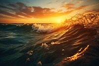 Sea nature landscape sunlight. AI generated Image by rawpixel.