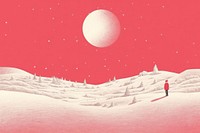 Santa landscape astronomy nature. AI generated Image by rawpixel.