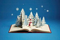 Christmas snow book publication. AI generated Image by rawpixel.