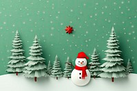 Christmas snowman winter nature. AI generated Image by rawpixel.