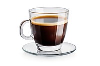 Clear mug coffee espresso saucer. AI generated Image by rawpixel.