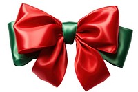 Red present green bow silk white background celebration. AI generated Image by rawpixel.