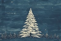 Christmas tree landscape backgrounds plant art. AI generated Image by rawpixel.