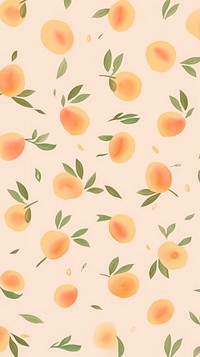 Peach pattern wallpaper fruit. AI generated Image by rawpixel.
