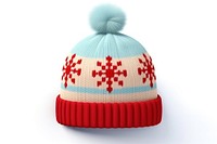 Winter woolen hat 3d cartoon beanie white white background. AI generated Image by rawpixel.
